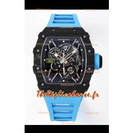 Richard Mille RM35-01 Rafael Nadal - Boîtier en fibre de carbone avec montre Super Clone Tourbillon Authentique 
