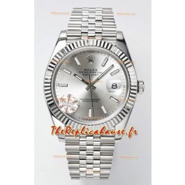 Mouvement Cal.3235 Montre Suisse Rolex Datejust Réplique 1:1 Miroir 904L Acier 41MM - Cadran Acier 