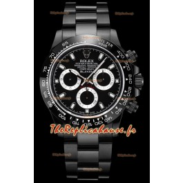 Rolex Daytona Blaken 1:1 Réplique Miroir Suisse Cadran Noir Mouvement Cal.4130 (AVEC BOÎTE) 