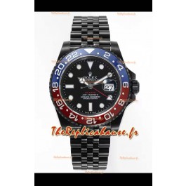 Rolex GMT Masters II REF.126710BLRO PEPSI BLAKEN Réplique Suisse - acier 904L avec revêtement DLC