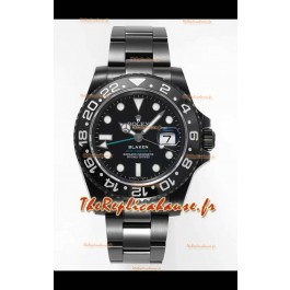 Rolex GMT Masters II REF.126710BLRO BLAKEN Réplique Suisse - Acier 904L avec revêtement DLC