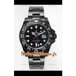 Rolex GMT Masters II REF.126710BLRO BLAKEN Réplique Suisse - acier 904L avec revêtement DLC