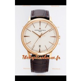 Vacheron Constantin Patrimony Or Rose 1:1 Miroir Réplique Montres 40MM 904L Acier 