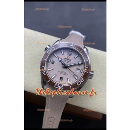 Omega Seamaster Planet Ocean 600M 43.50 MM Boîtier Acier avec Cadran Beige Réplique miroir 1:1