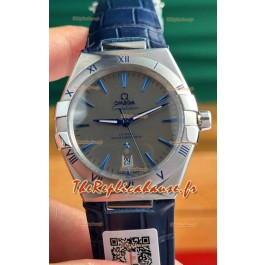 Omega Co-Axial Constellation 39MM 904L Cadran gris Montre Réplique miroir 1:1