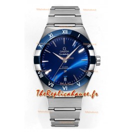 Omega Co-Axial Constellation Acier inoxydable Cadran bleu Réplique miroir 1:1 41MM