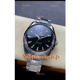 Omega Aqua Terra 150M Cadran Noir Boîtier Acier 904L Aiguille Verte Réplique miroir 1:1 41MM 