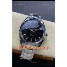 Omega Aqua Terra 150M Cadran Noir 904L Boîtier Acier Aiguilles Acier Réplique miroir 1:1 41MM 