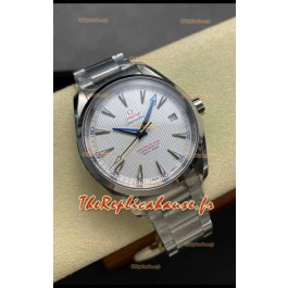 Omega Aqua Terra 150M Cadran Blanc 904L Boîtier Acier Réplique miroir 1:1 41MM 