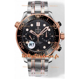 Omega Seamaster Co-Axial Master Chronographe Deux Tons Bracelet Acier 44MM Réplique miroir 1:1