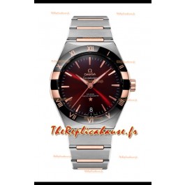 Omega Co-Axial Constellation Cadran Noir Bourgogne Réplique miroir 1:1 41MM
