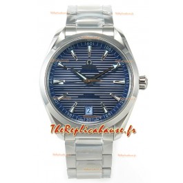 Omega Aqua Terra 150M Summer Cadran Bleu 904L Acier Réplique miroir 1:1 41MM 