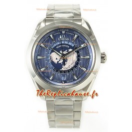 Omega Aqua Terra 150M Wolrd Timer 24 Summer Cadran Bleu 904L Acier Réplique 1:1 41MM 