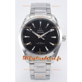 Omega Aqua Terra 150M Cadran Noir 904L Boîtier Acier Réplique miroir 1:1 41MM 