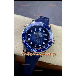 Omega Seamaster 300M Summer Bleu Suisse 904L Acier Montre réplique miroir 