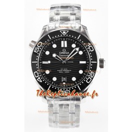Omega Seamaster Super Clone 300M Master Chronometer Montre en acier Swiss 904L noir 