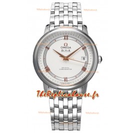 Omega De Ville Co-Axial Chronometer 36.8MM Montre Suisse Réplique avec cadran blanc