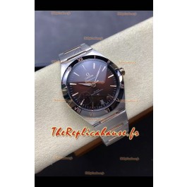 Omega Super Clone Co-Axial Constellation Cadran Inox Marron Réplique Montre