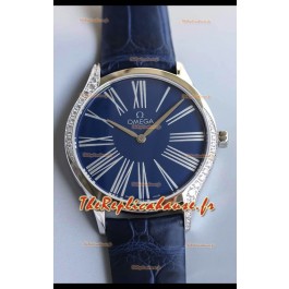 Omega De Ville Tresor Edition Montre Suisse à Quartz 36MM Boîtier Acier Cadran Blanc