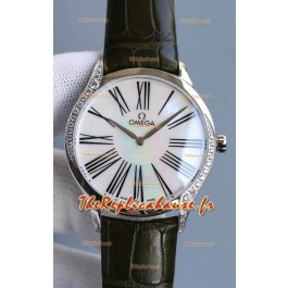 Omega De Ville Tresor Edition Montre Suisse à Quartz 36MM Boîtier Acier Cadran Blanc
