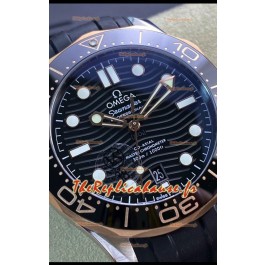 Omega Seamaster 300M Chronomètre Maître Co-Axial Cadran Noir Boîtier Deux Tons Réplique 1:1 