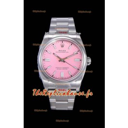 Montre Rolex Oyster Perpetual REF#124300 41MM Cal.3230 Mouvement Réplique Suisse Cadran Rose Acier 904L Réplique Miroir 1:1