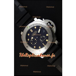 Montre Panerai Luminor Submersible Japonnaise Réserve de batterie en Acier Répliquée