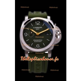 Panerai Luminor Marina GMT PAM1056 904L Montre suisse en acier - Réplique miroir 1:1