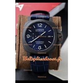 Panerai Super Clone Luminor PAM1664 Automatique Cadran Bleu 42MM Carbotech Réplique Suisse