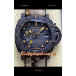 Panerai Submersible PAM1513 Carbotech GMT Navy Seals Edition Réplique Montre 44MM
