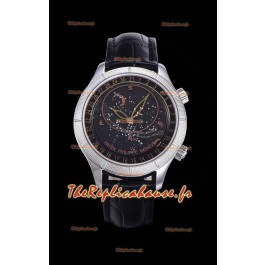 Montre Patek Philippe 6102R Grand Compilations Handwind Réplique Suisse - Lunette robuste et cadran noir