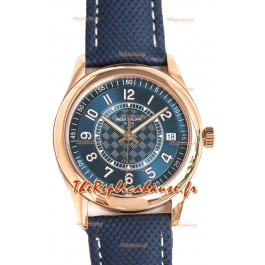 Patek Philippe Calatrava 6007R Cadran bleu Or rose Montre réplique 1:1