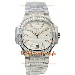 Patek Philippe Nautilus 7118 35MM 1:1 Acier inoxydable Cadran blanc Montre Réplique miroir 1:1