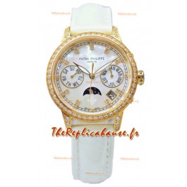 Patek Philippe Grand Complications Ladies Premier Calendrier Perpétuel Or Jaune Montre Réplique Suisse 