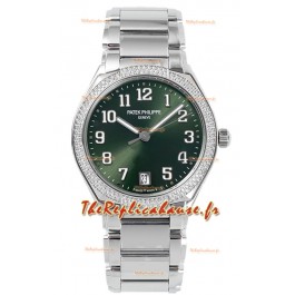 Patek Philippe Twenty-4 Cadran vert 904L Boitier acier Montre réplique 1:1 36MM