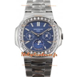 Patek Philippe Nautilus 5740 Perpetual Calendar Acier inoxydable Cadran bleu Montre réplique suisse 