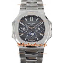 Patek Philippe Nautilus 5740 Perpetual Calendar Acier inoxydable Cadran gris Montre réplique suisse 