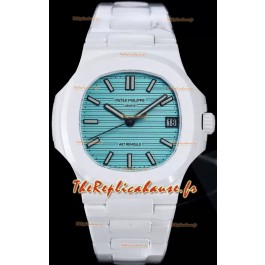 Patek Philippe Nautilus 5711 AET remoulé Edition Céramique Blanche Cadran Vert Réplique Montre Suisse