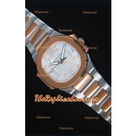 Montre en Or Rose Deux Tons 36MM Patek Philippe Nautilus Femmes