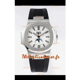 Patek Philippe Nautilus 5726A Montre Suisse 1:1 Cadran Blanc Bracelet Caoutchouc 