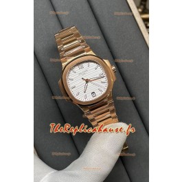Patek Philippe Nautilus 7118/1200R-001 35MM Montre réplique 1:1 suisse en cadran blanc 