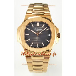 Patek Philippe Super Clone Nautilus 5711/1R-001 en Or Rose Cadran Gris