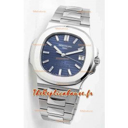 Montre Patek Philippe Nautilus 5711 50th anniversaire Edition 1:1 en acier 904L avec cadran bleu