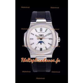 Montre Patek Philippe Nautilus 5726A 1:1 Montre Suisse cadran blanc bracelet en caoutchouc 