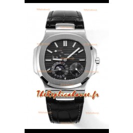 Patek Philippe Nautilus 5712/1A Réplique de montre suisse de qualité miroir 1:1 avec cadran gris