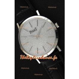 Montre Piaget Altiplano G0A36128 Suisse à Quartz avec Cadran diamant pavé Boîtier en acier Réplique