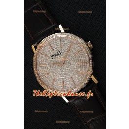 Montre Piaget Altiplano G0A36128 Suisse à Quartz avec Cadran diamant pavé Boîtier Rose Or Réplique