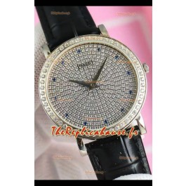 Piaget Altiplano G0A36128 Cadran pavé de diamants Réplique montres suisse à quartz dans un boîtier en acier