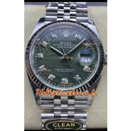 Rolex Datejust Mouvement Cal.3235 Réplique 1:1 Acier 904L 36MM - Cadran à motif palmier vert