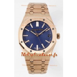 Audemars Piguet Royal Oak 15510 50ème anniversaire 41MM Cadran Bleu Or Rose 41MM Réplique Miroir 1:1